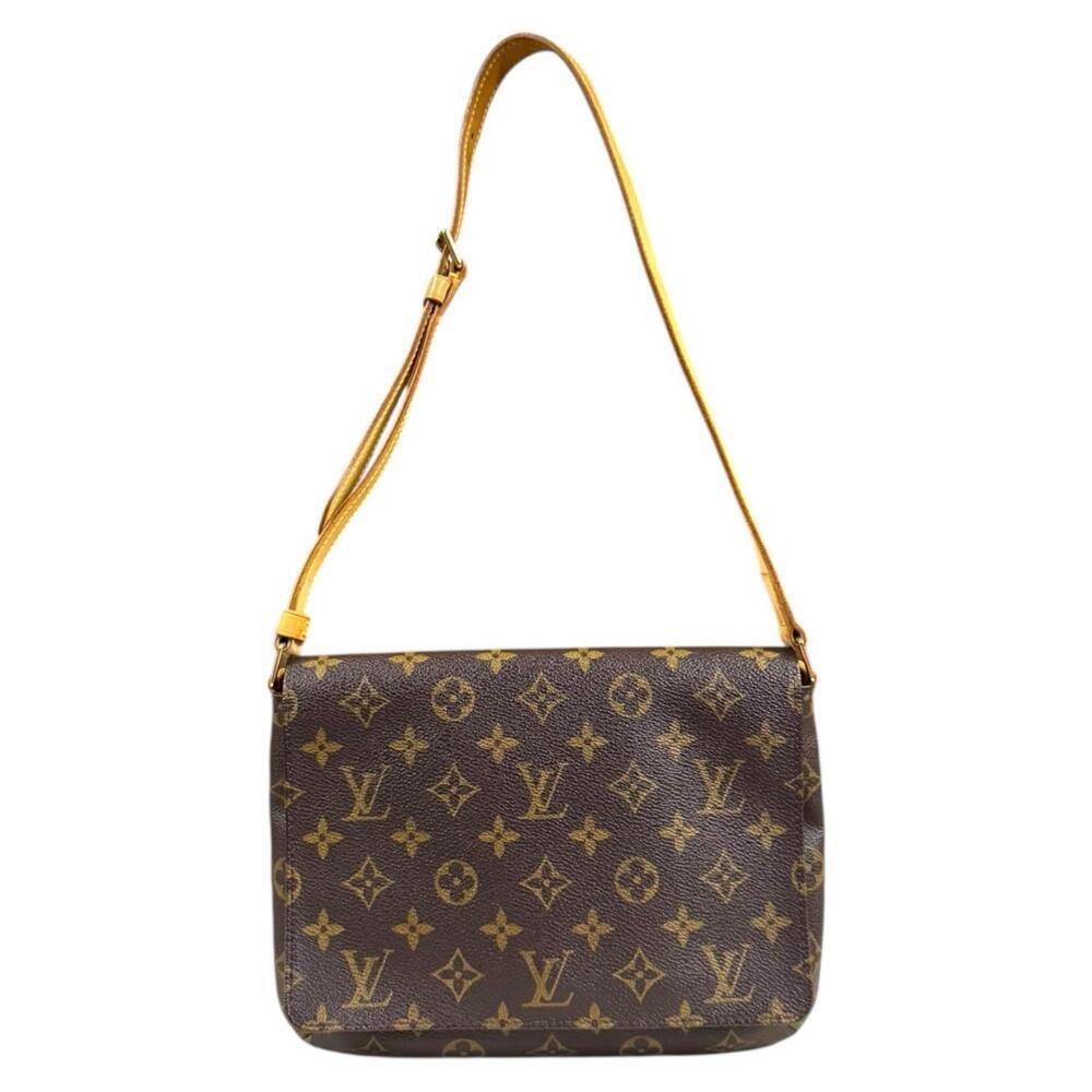 LOUIS VUITTON Brown Monogram Canvas Shoulder Bag